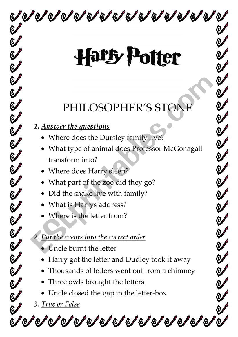 Harry Potter and Philosopher Stone