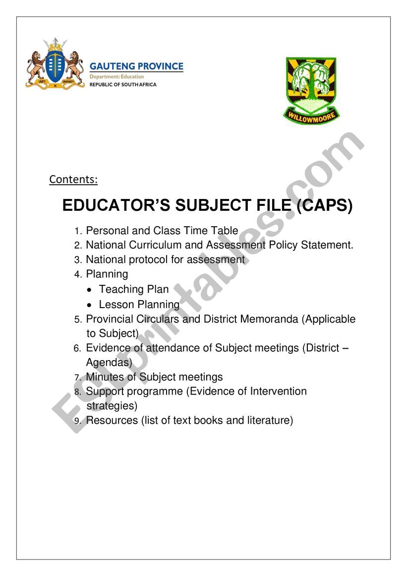 grade 9 rubrics worksheet