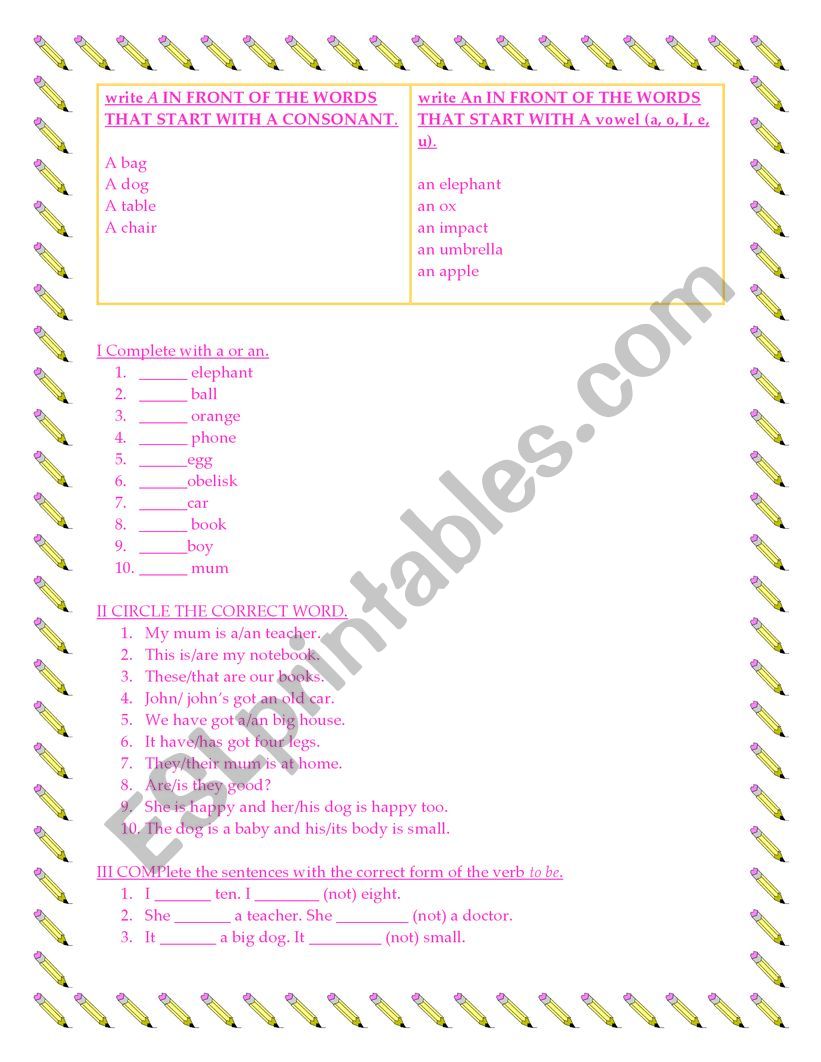 Basic mix worksheet