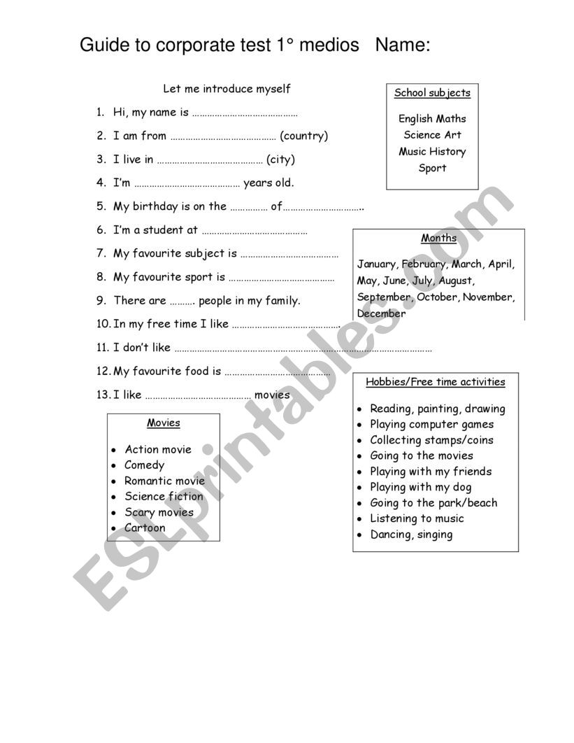 Basic English ESL Worksheet By Teacher mercado