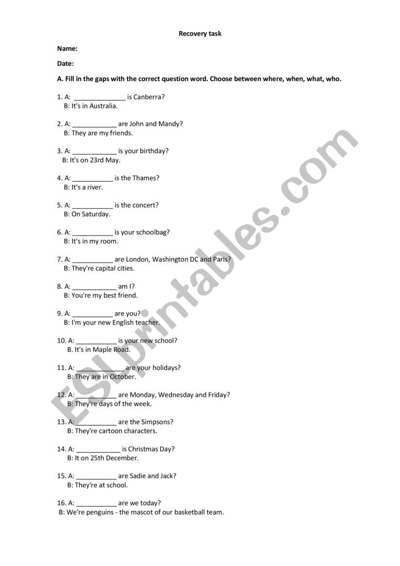 Simple present and quantifiers practice