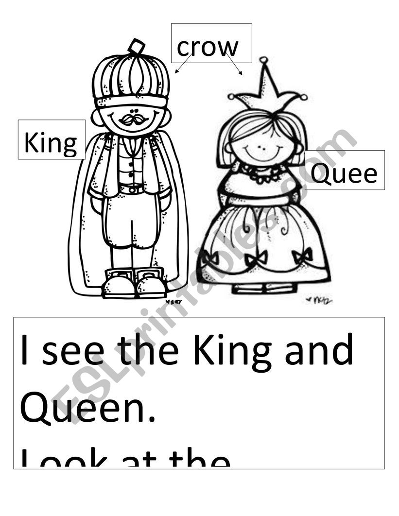 King Queen worksheet