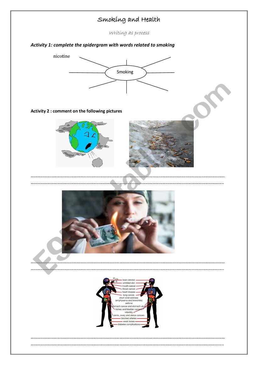 process writing smoking and health