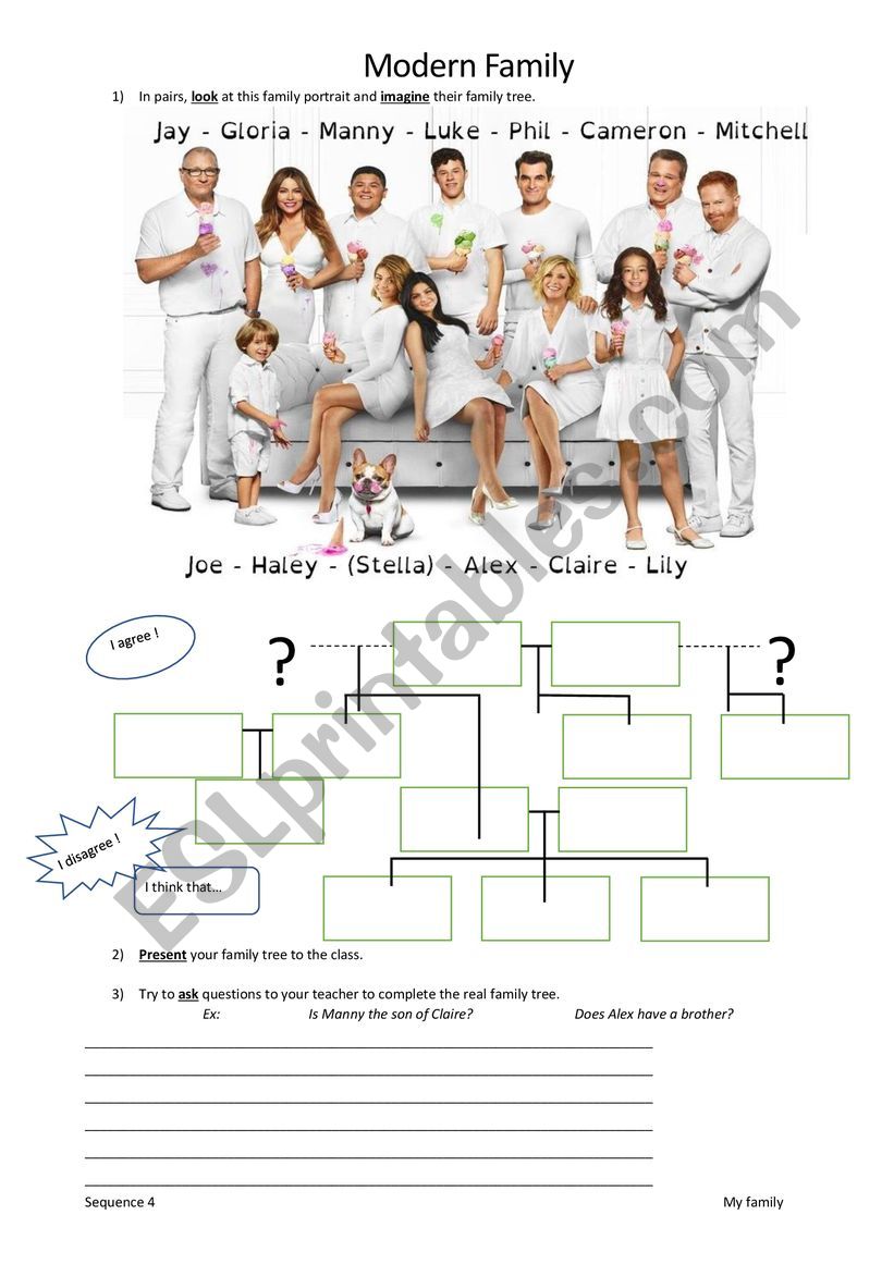 American Family worksheet