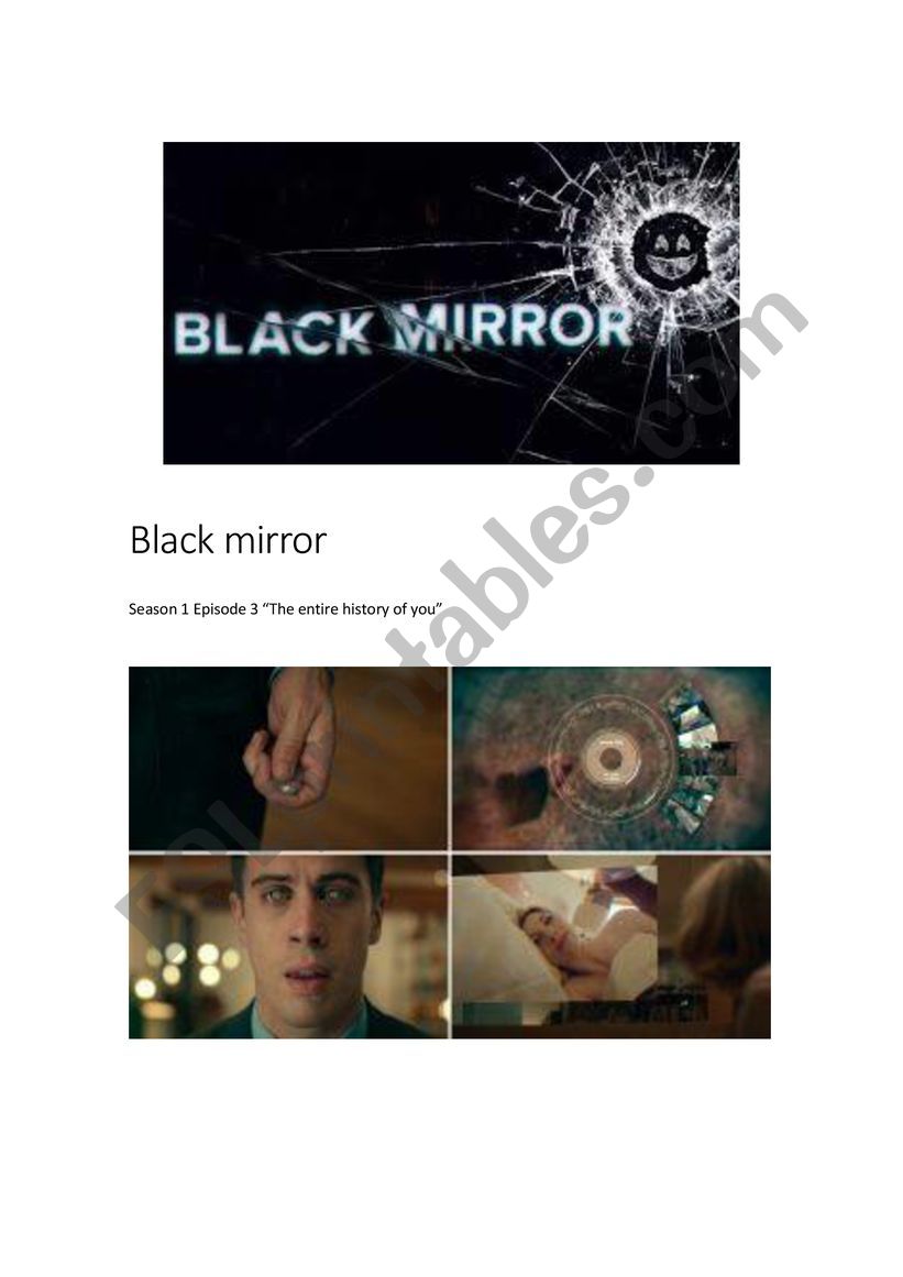 Black Mirror Activies - The entire history of you