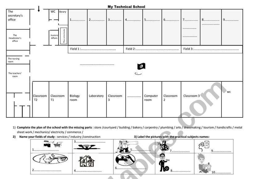 My Technical School worksheet