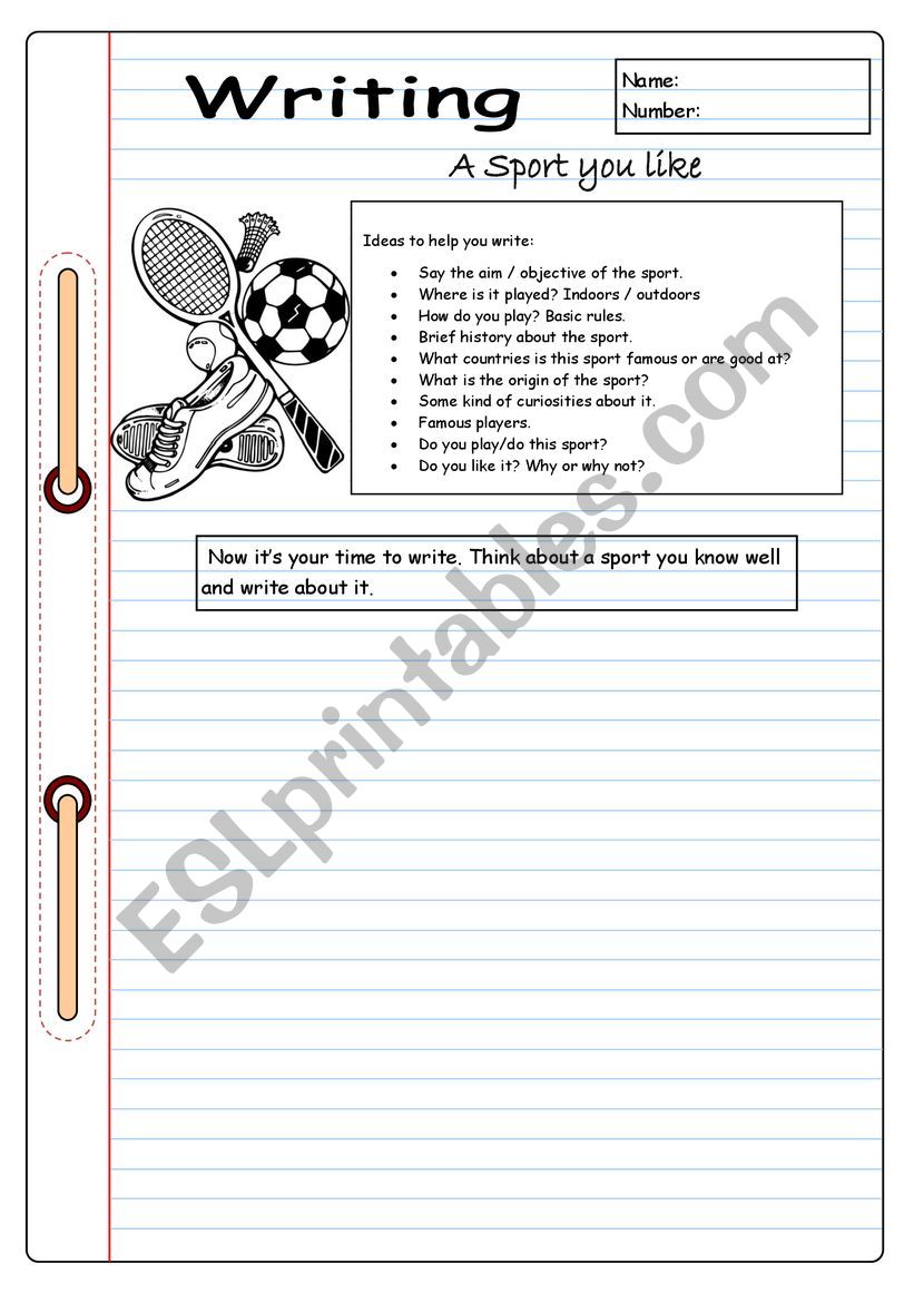 creative writing sports