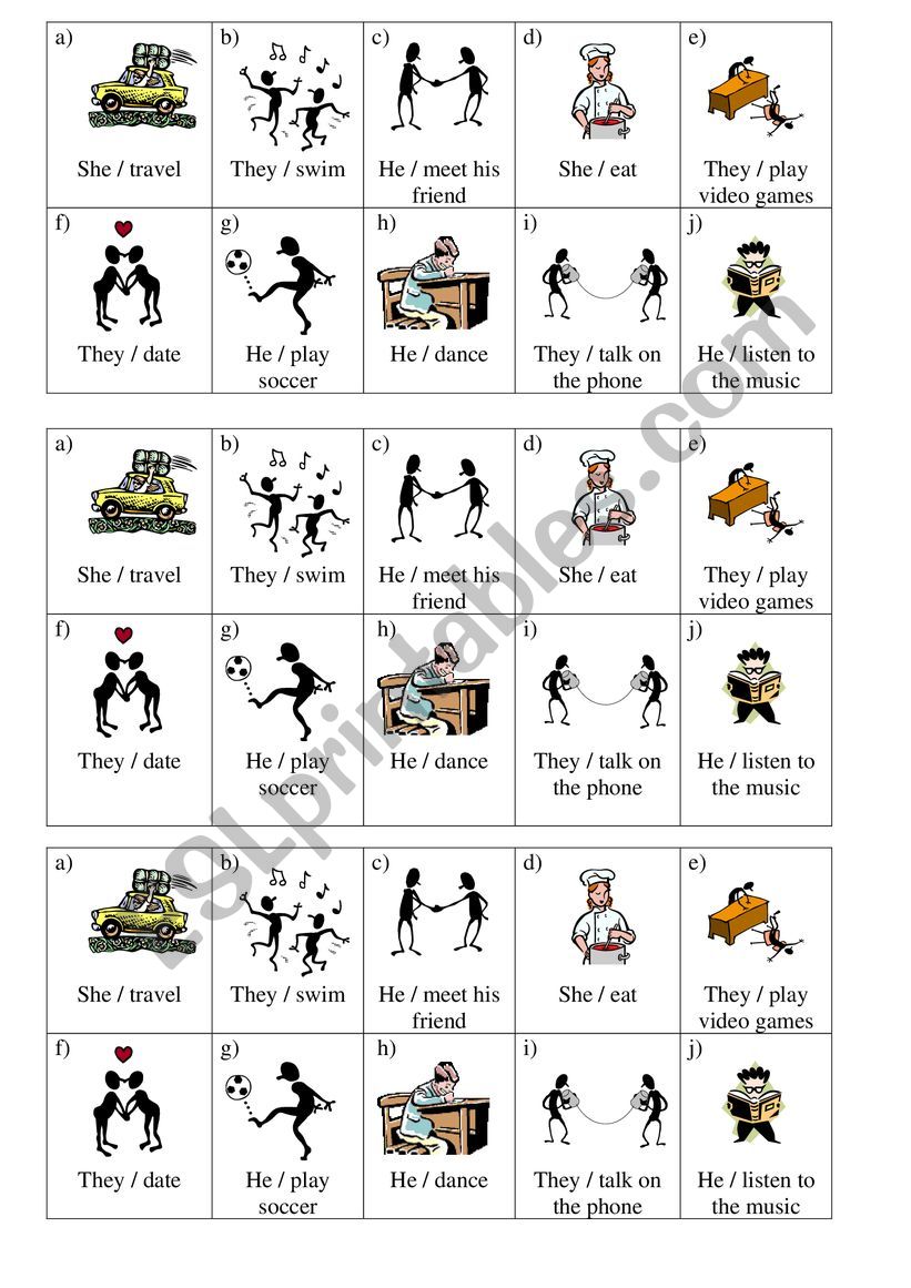 present simple worksheet