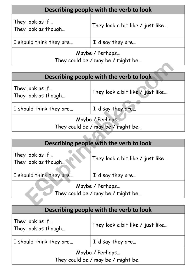 Picture description - Phrases and visual input - ESL worksheet by unicorn44