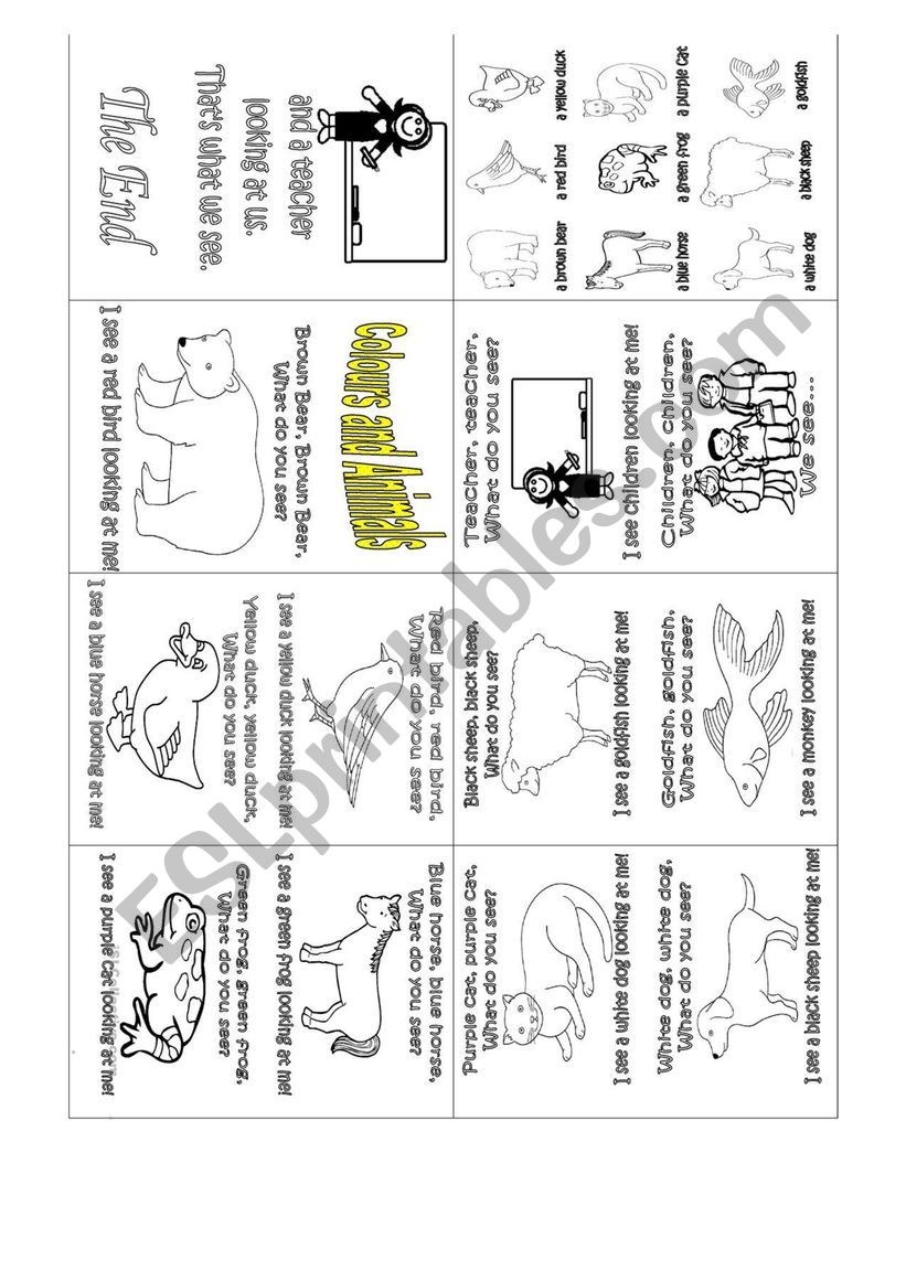 brown bear worksheet