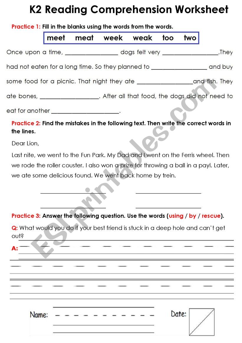 homophones worksheet