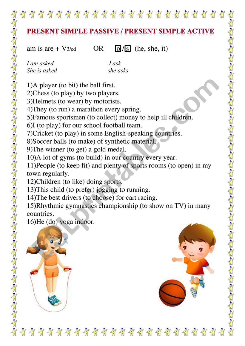 SPORT worksheet