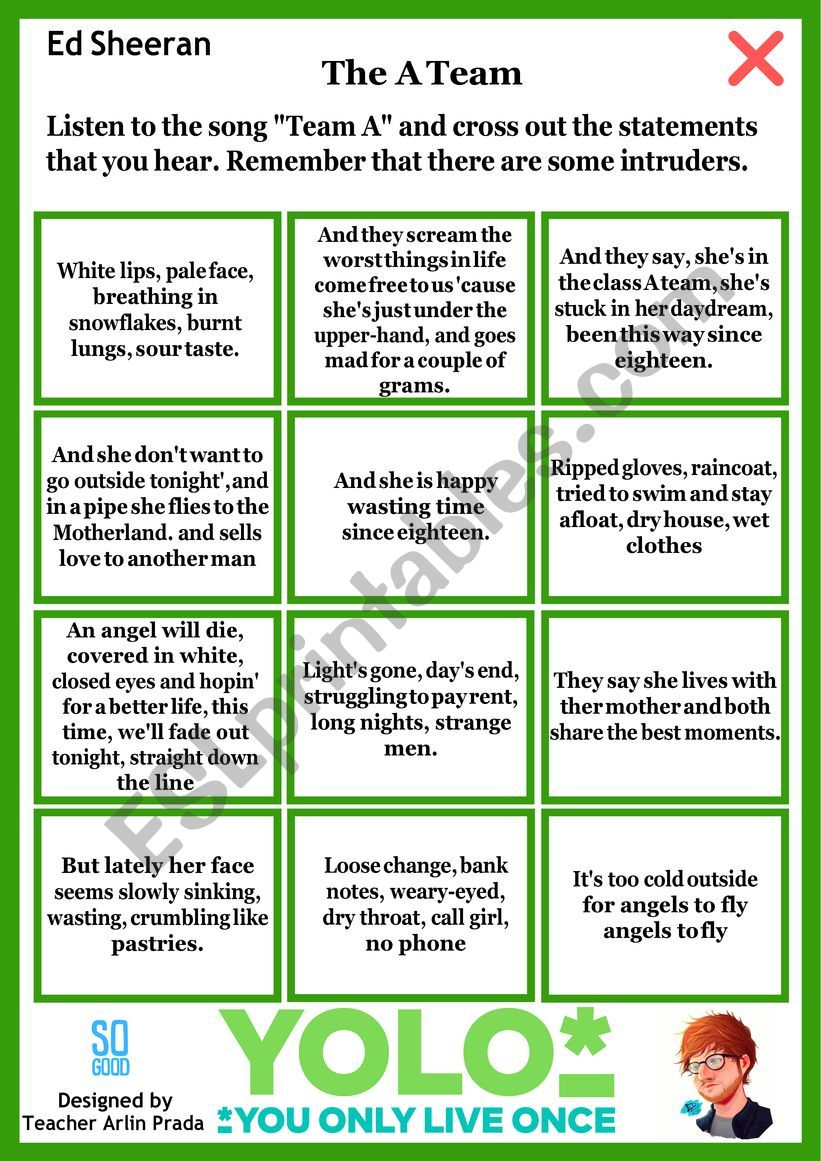 The A tem listening task  worksheet