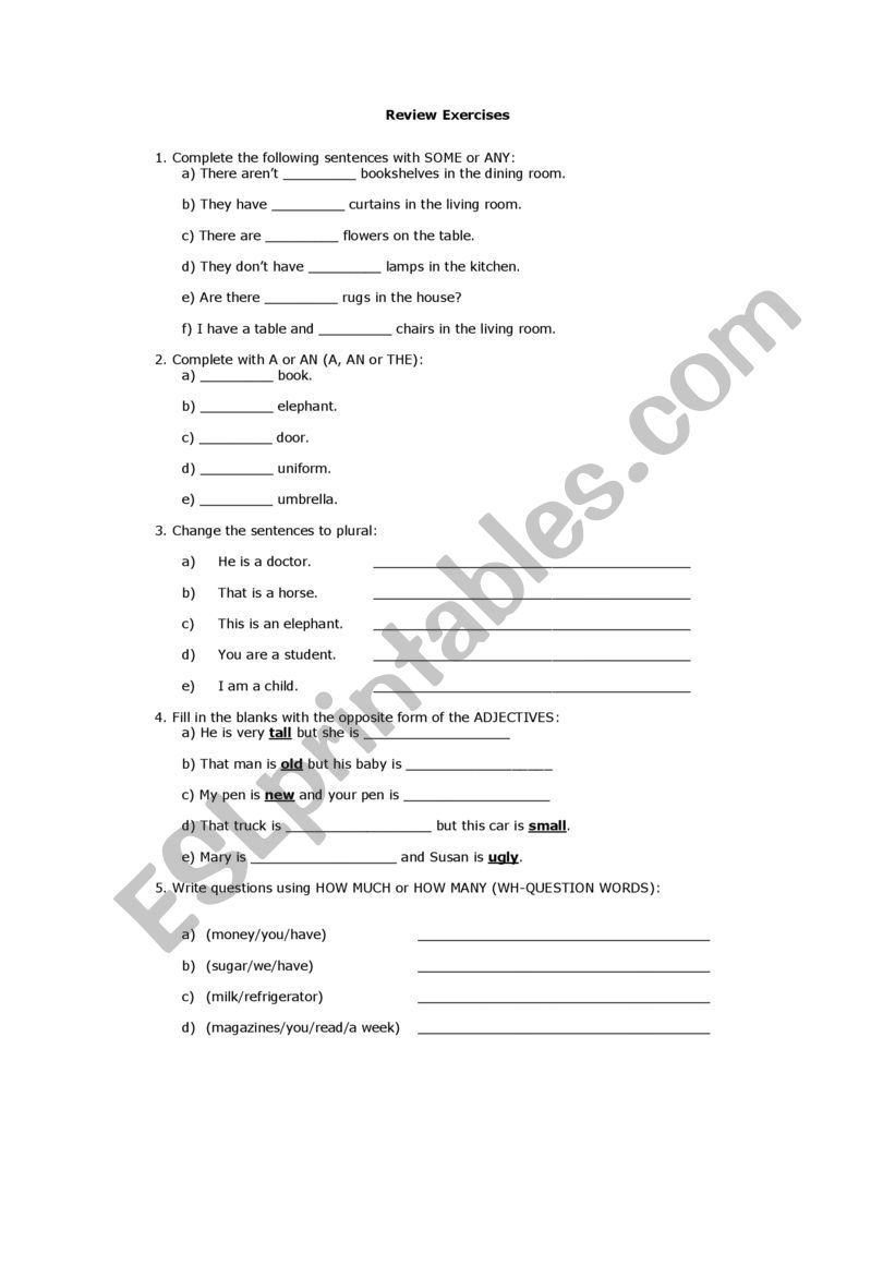 Mixed Quantifiers exercises worksheet