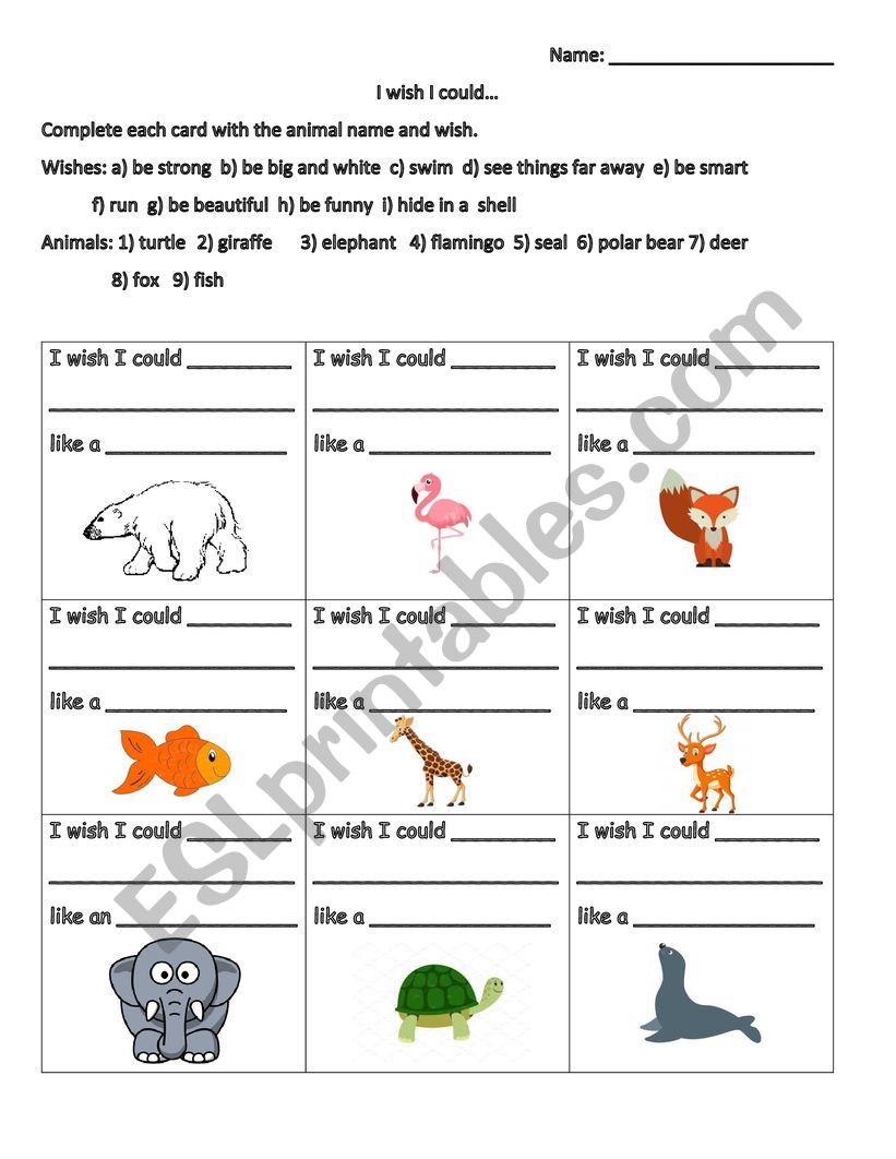 Mixed up Chameleon Matching Cards - ESL worksheet by benoitmar