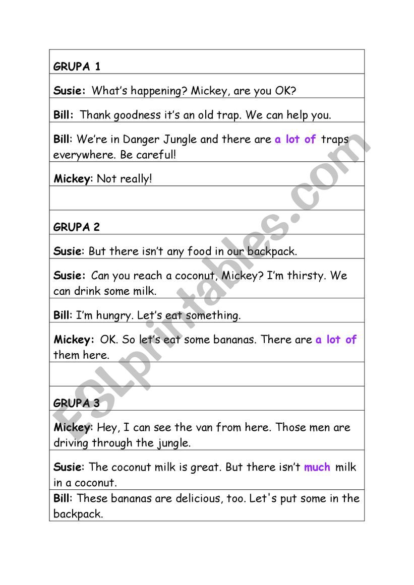 groupwork worksheet