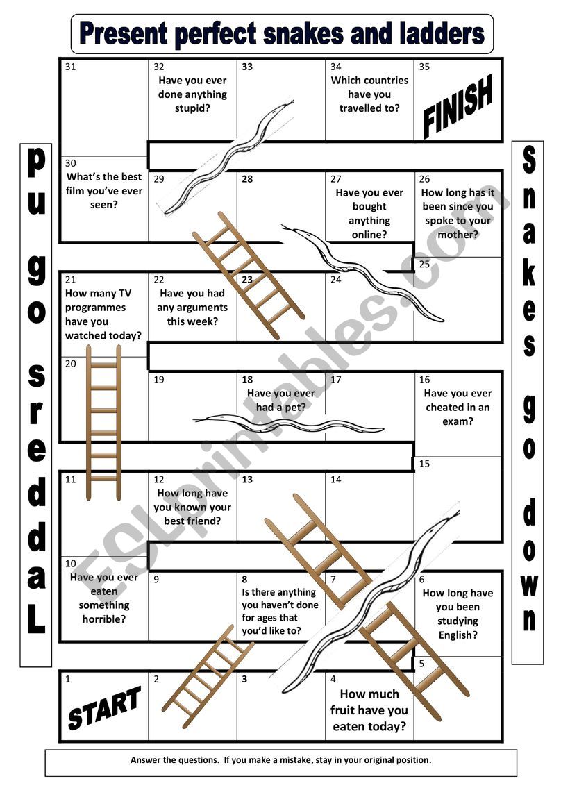 Present Perfect worksheet