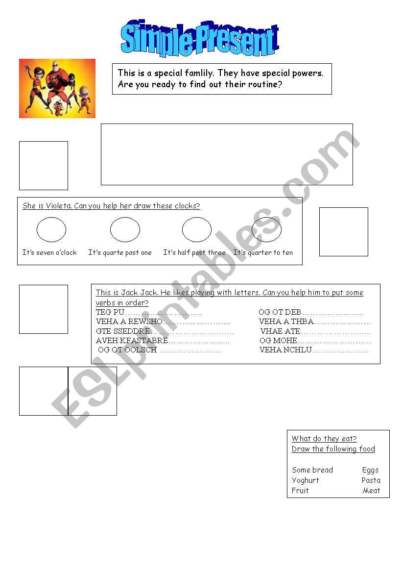 Simple Present worksheet