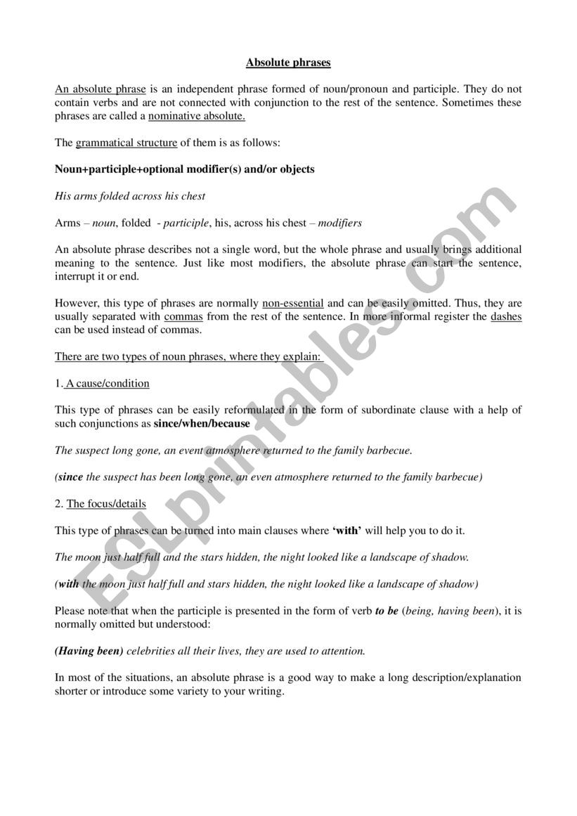 absolute-phrases-esl-worksheet-by-silverthorn3