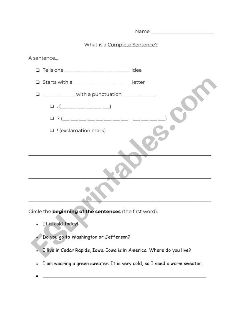 what-makes-a-sentence-esl-worksheet-by-schneiderell