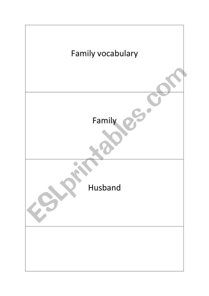 Introducing family worksheet