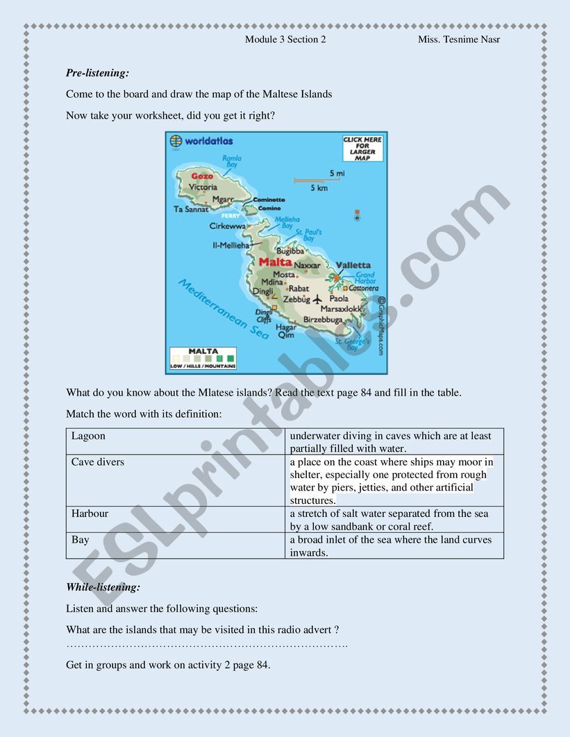 Module 3 section 2  worksheet