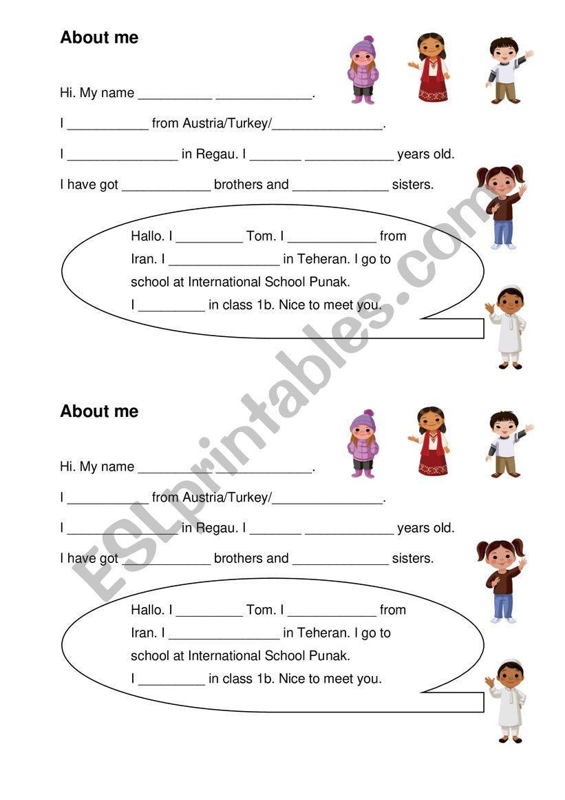 Introducing somebody worksheet