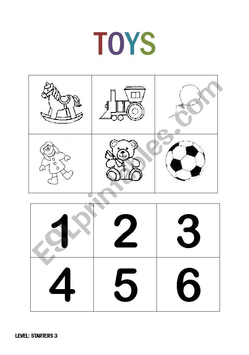 Toys worksheet