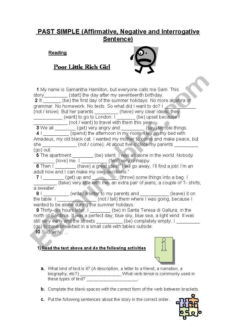 Past Simple worksheet