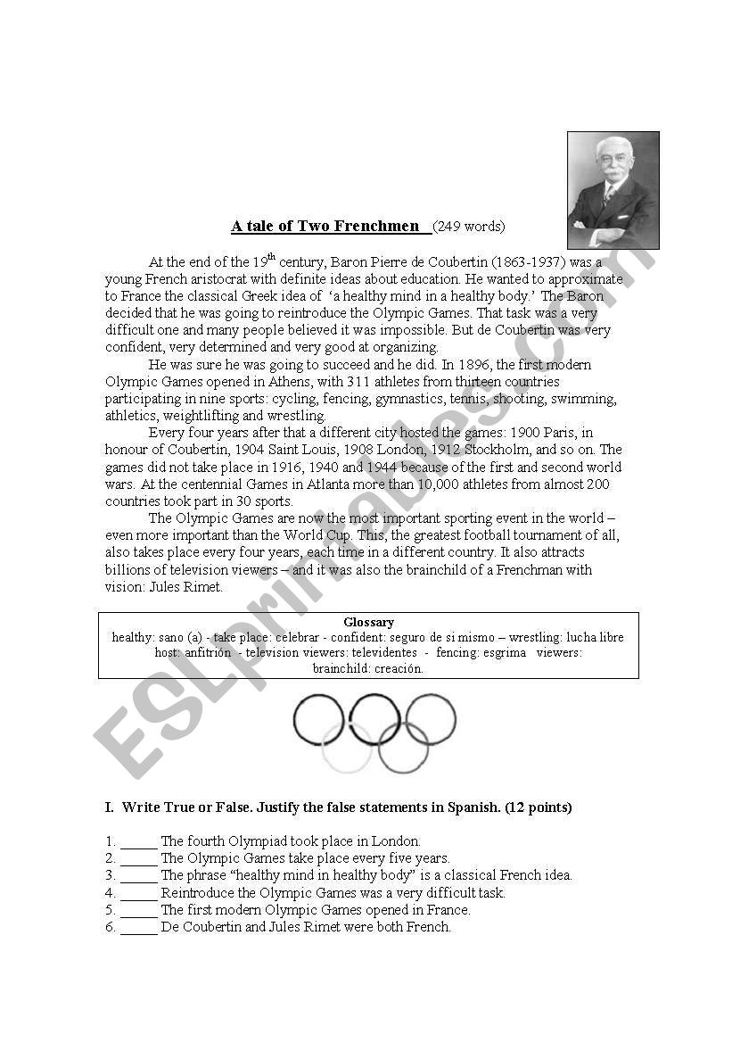 reading comprehension worksheet