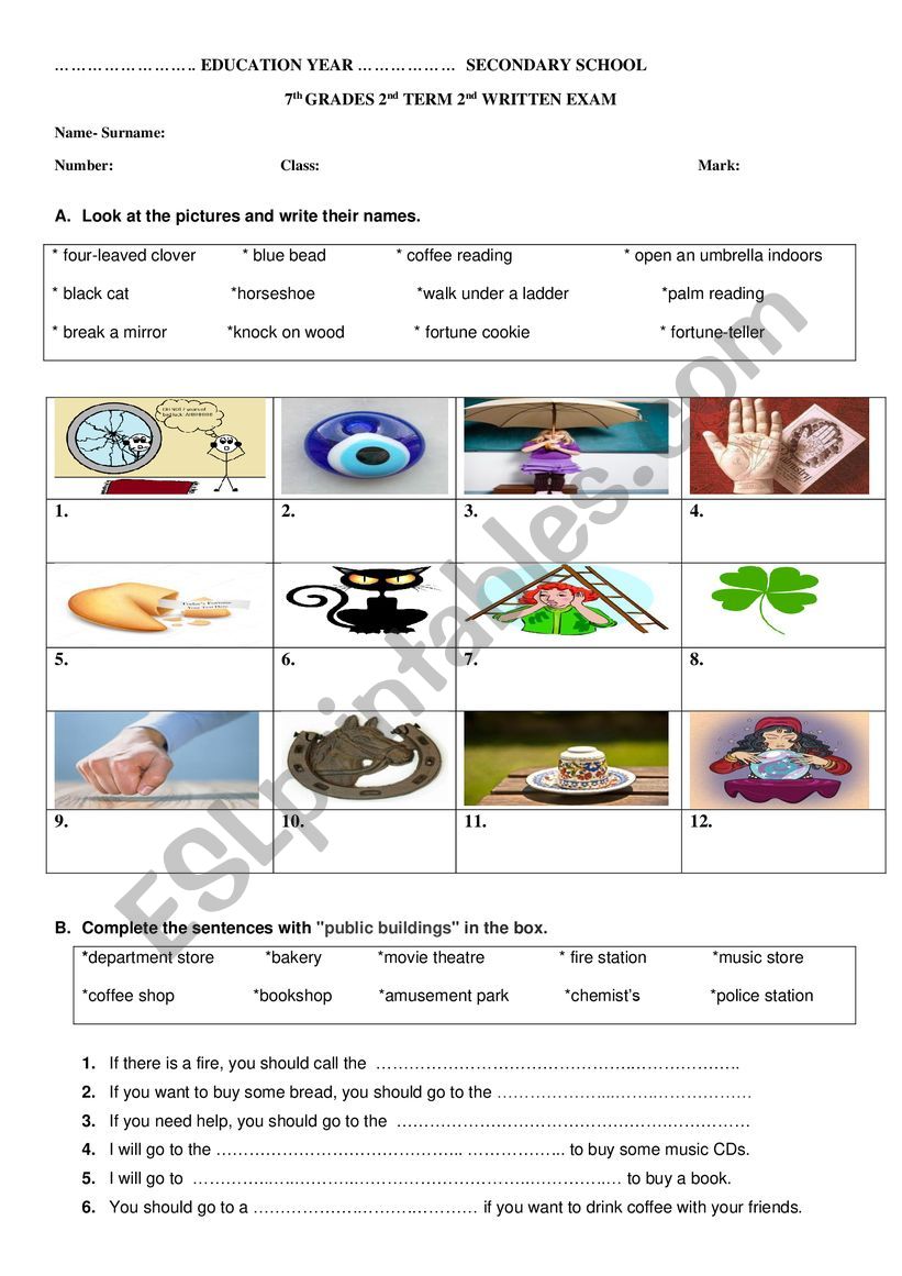 Public Buildings / If conditionals / Future Tense / Reading and Comprehension