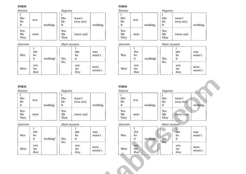 Past Simple worksheet