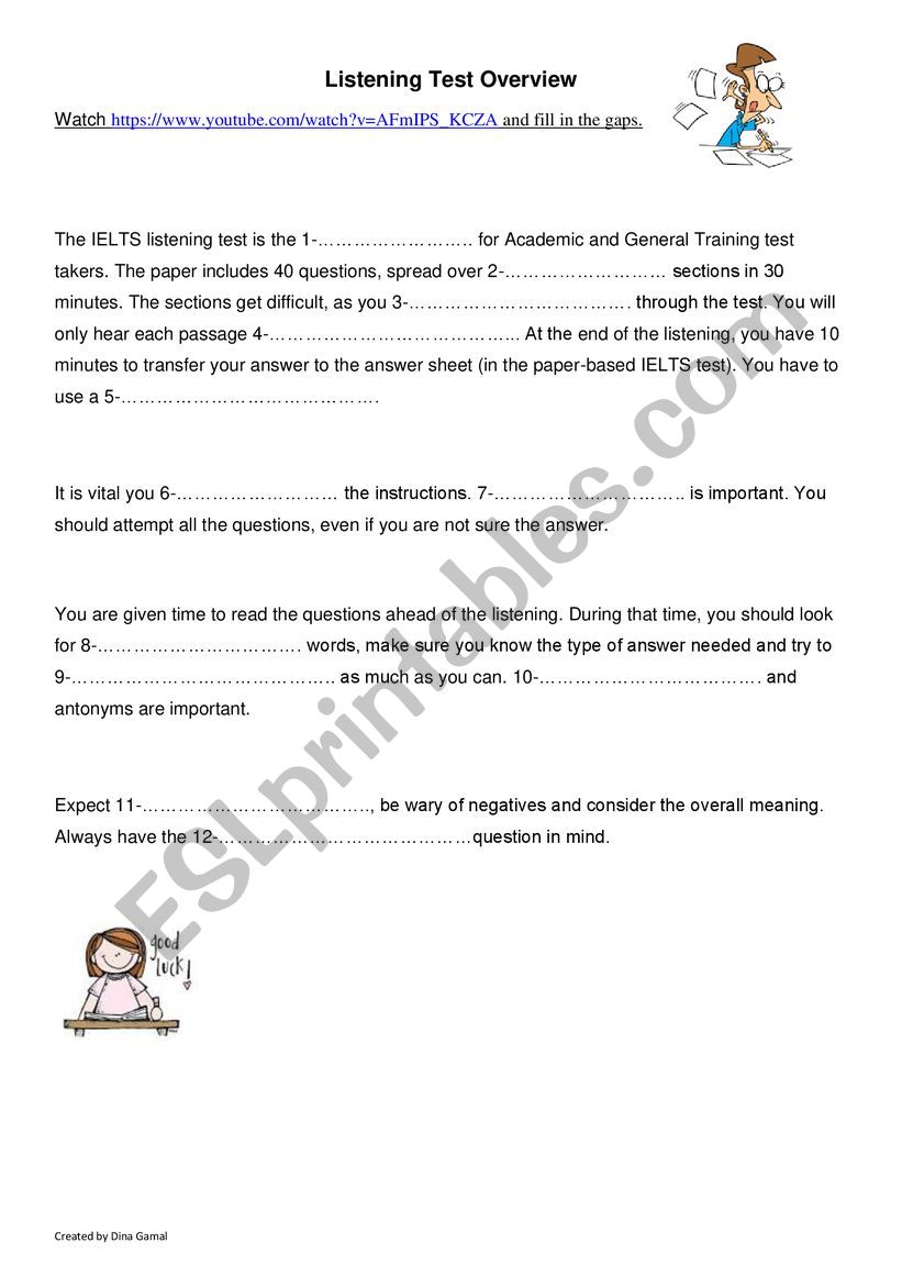 IELTS Reading and Listening Orientation