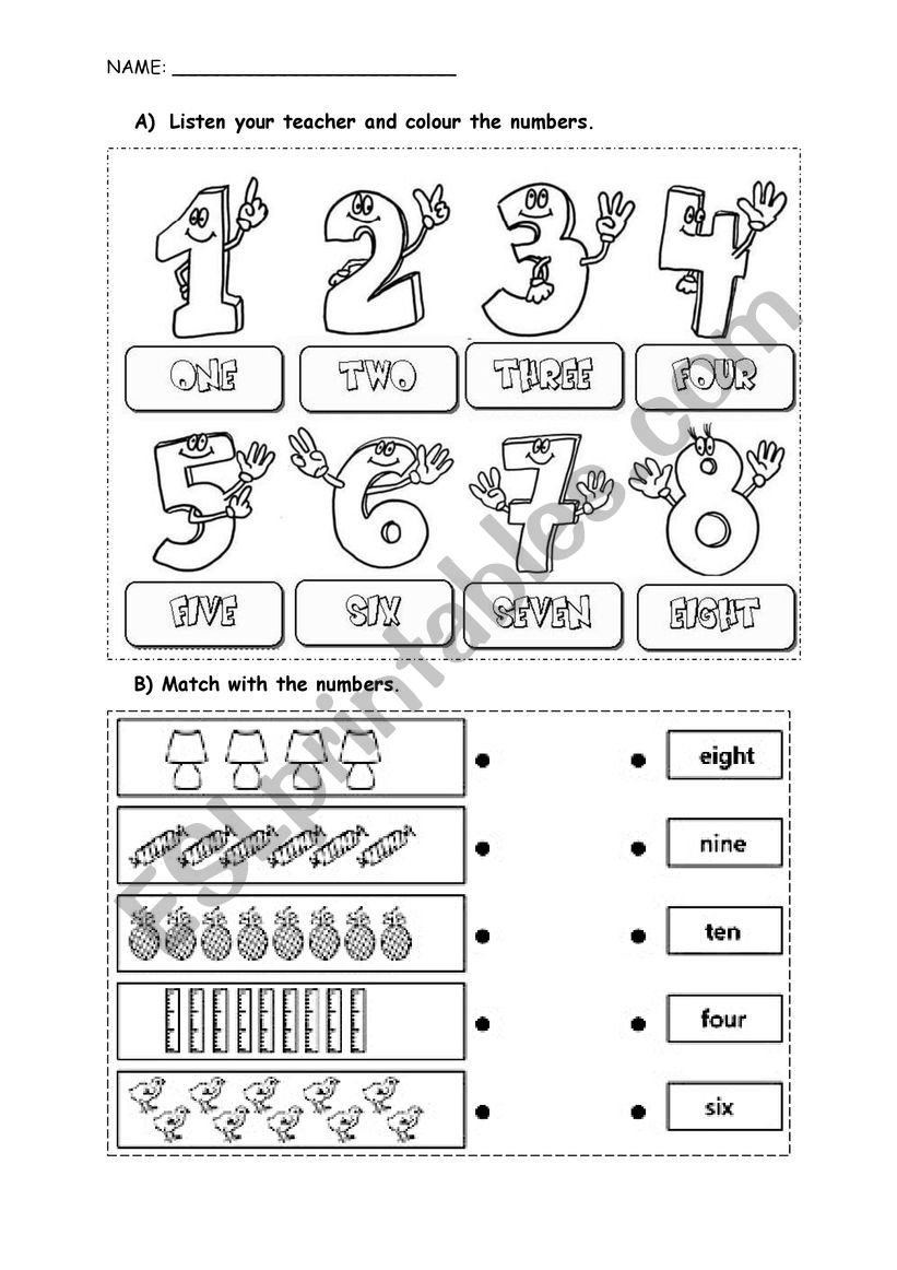 Numbers, Counting Writing Numbers