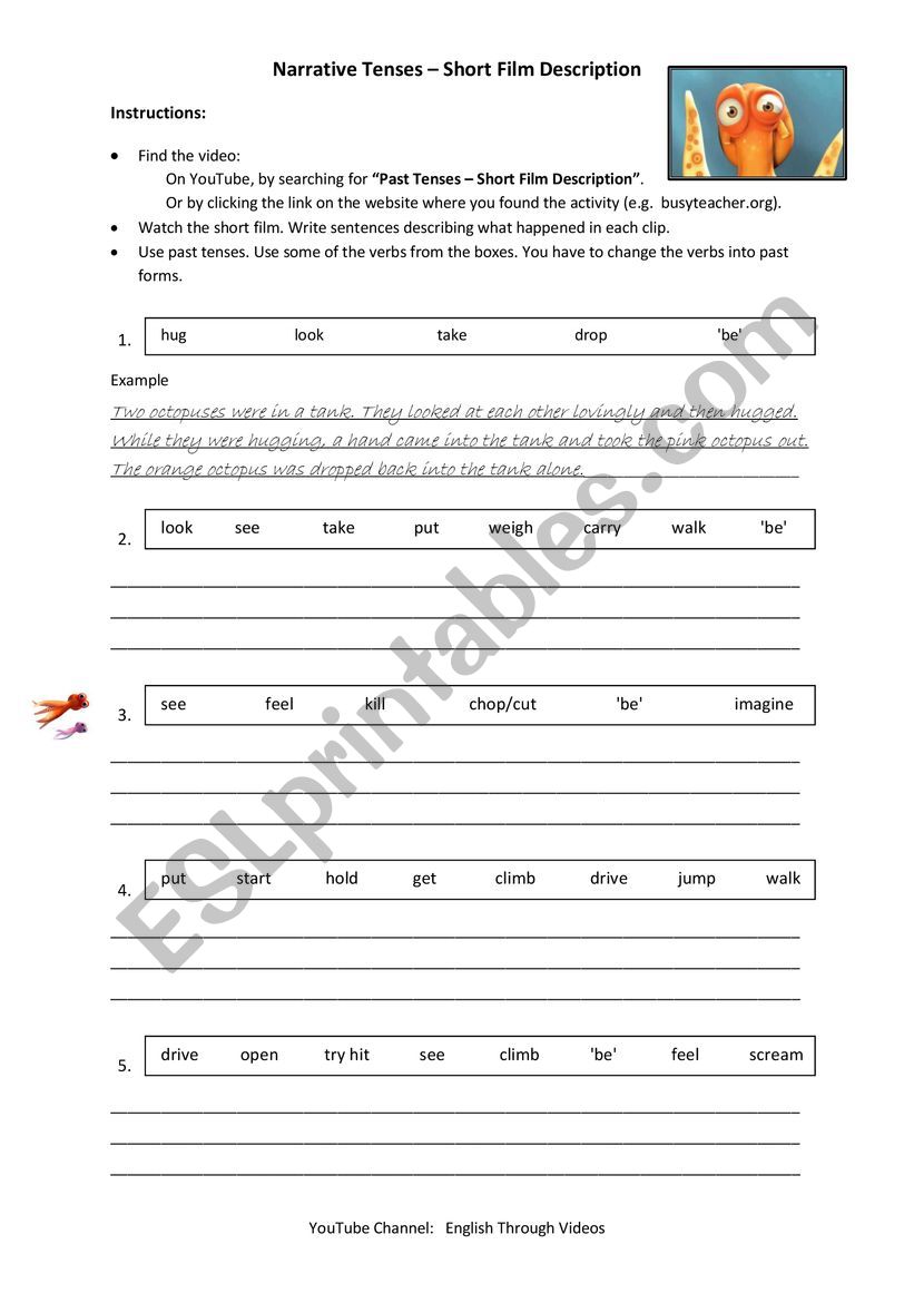 past simple worksheet