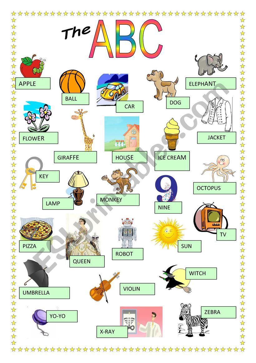 THE ABC worksheet