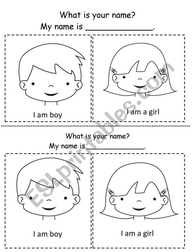 What is your name? worksheet