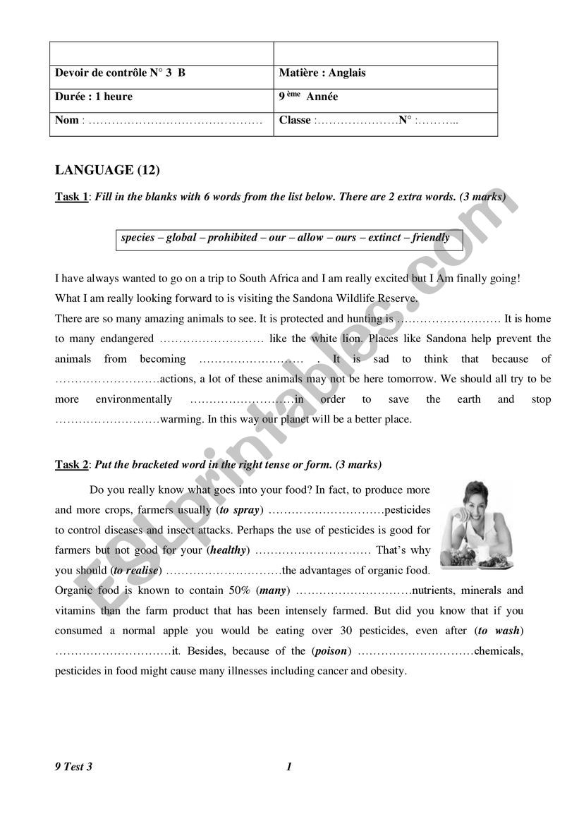 9 Test 3 2019-2020 B worksheet