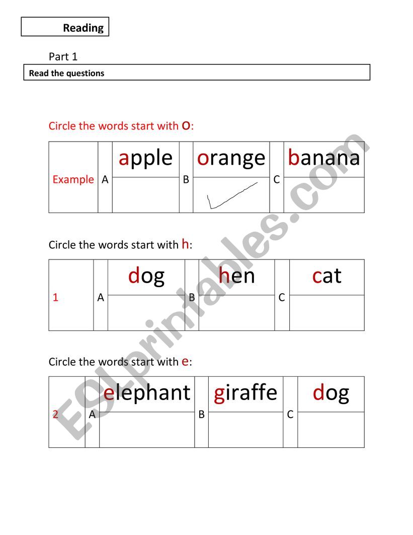 quiz worksheet