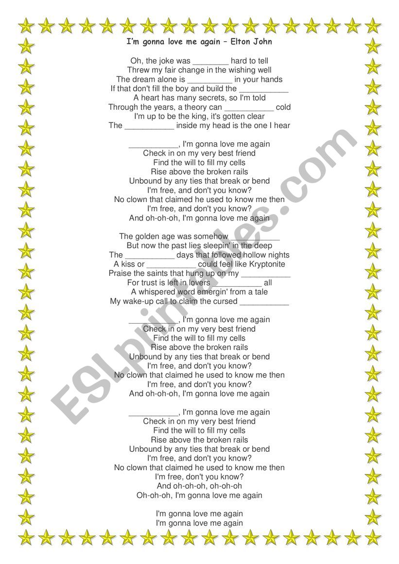 Song worksheet