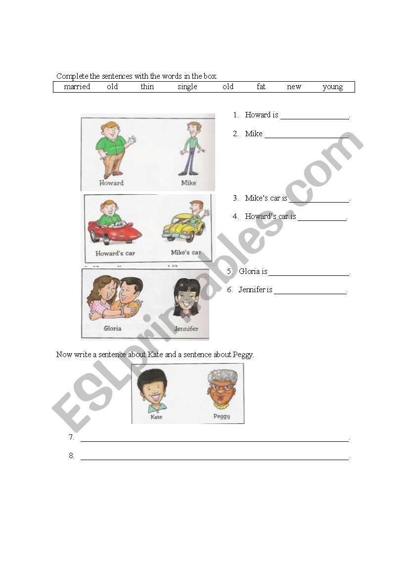 Adjective writing practice elementary