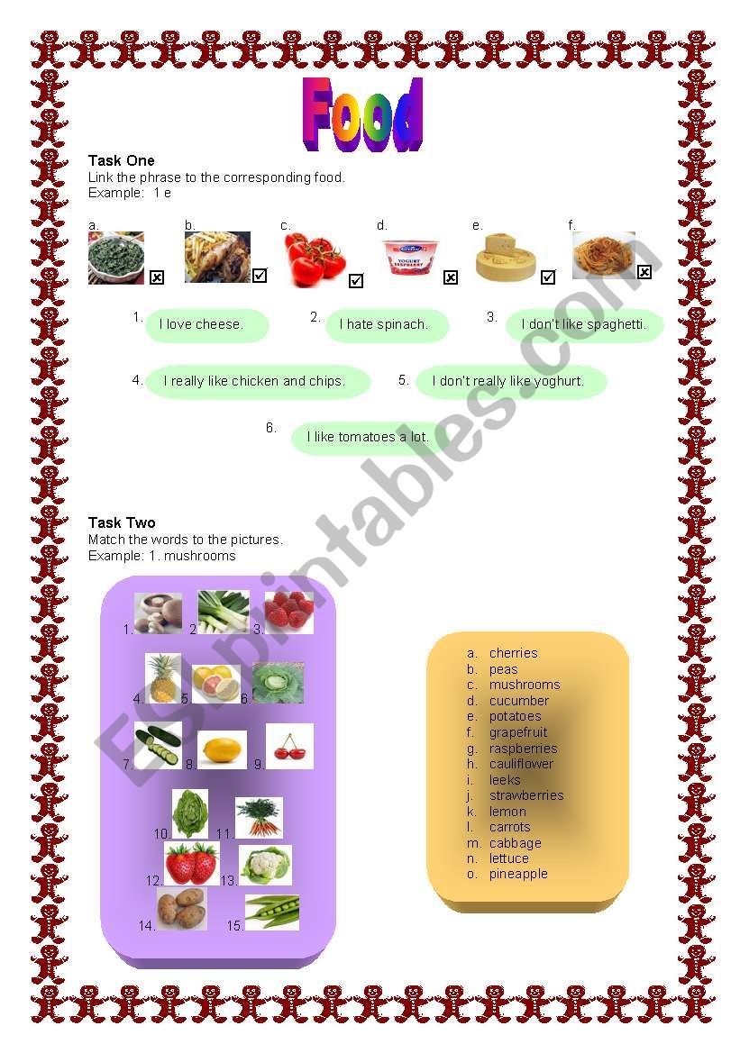 Food - ESL worksheet by pepelie