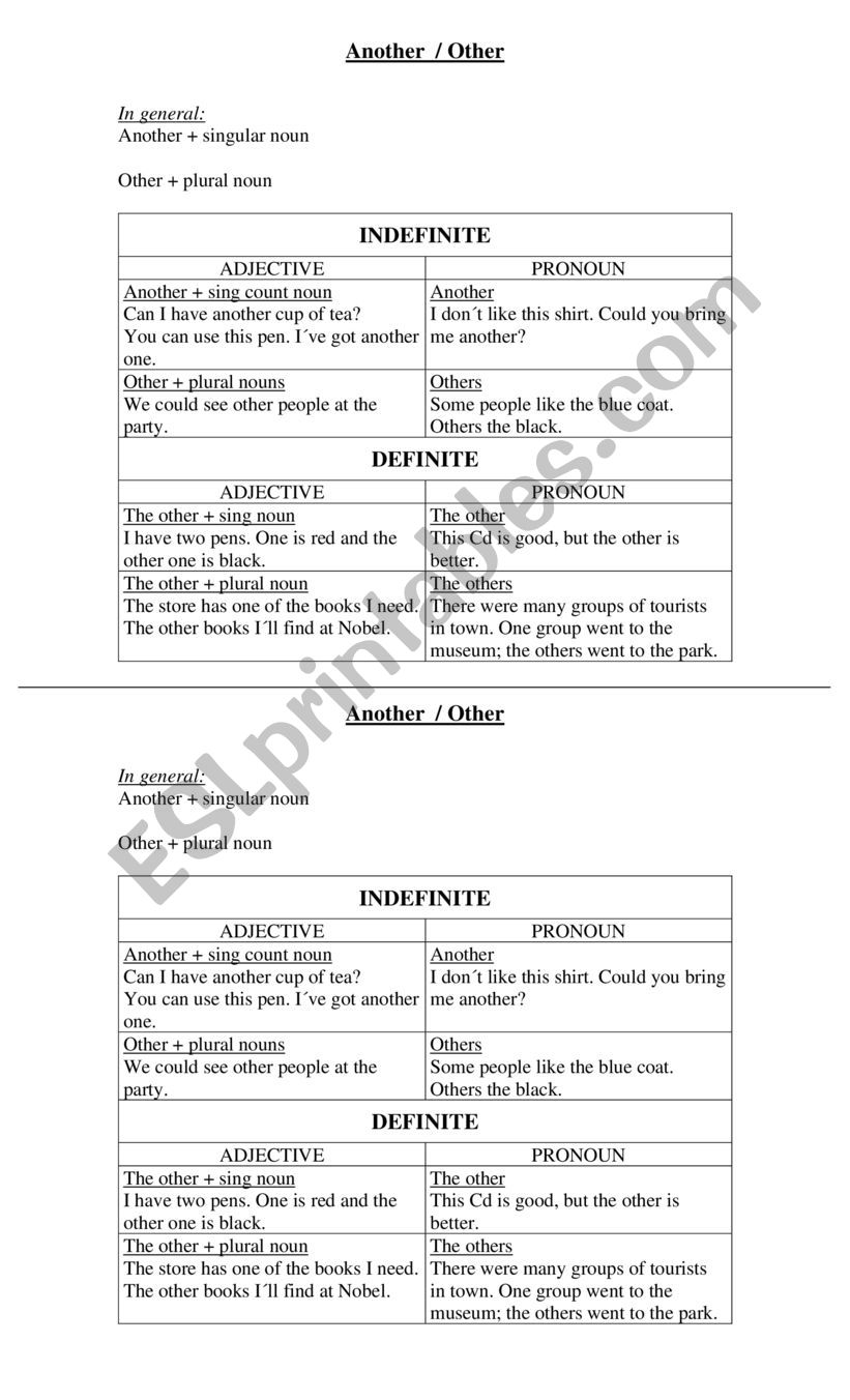 Another- Other worksheet