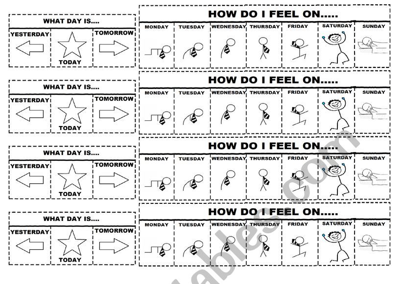 Days of the week - Interactive Notebook