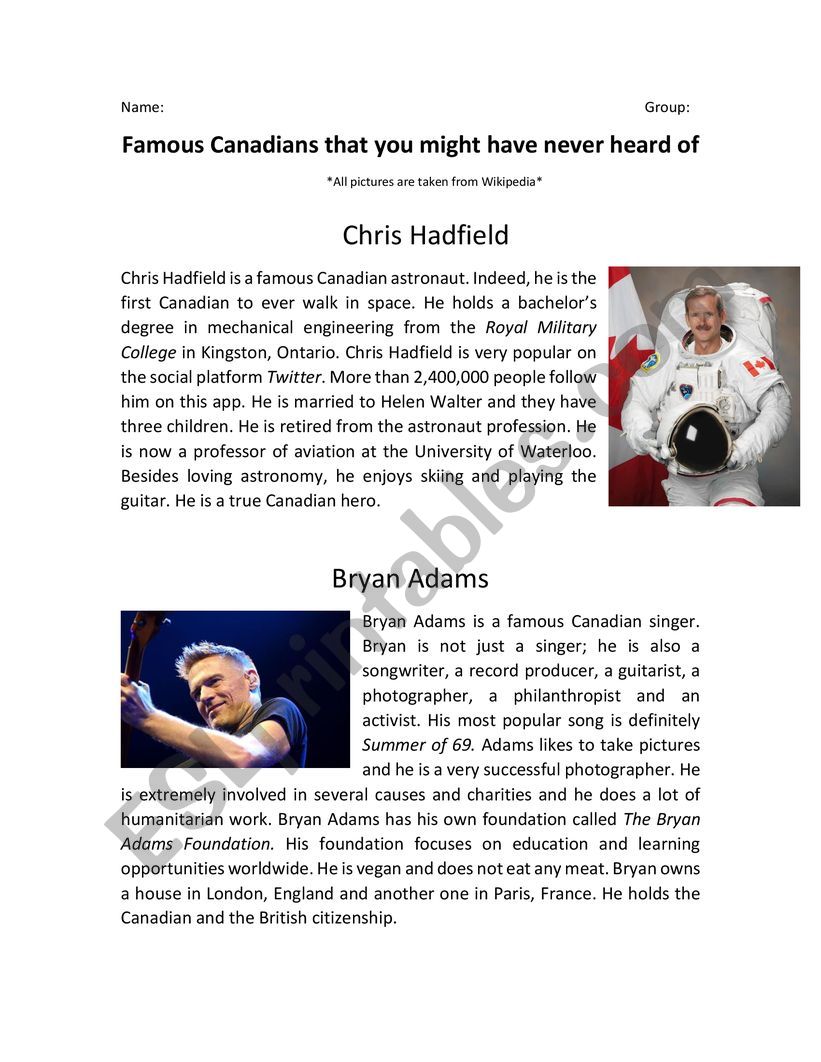 5 famous Canadians that you might have never heard of