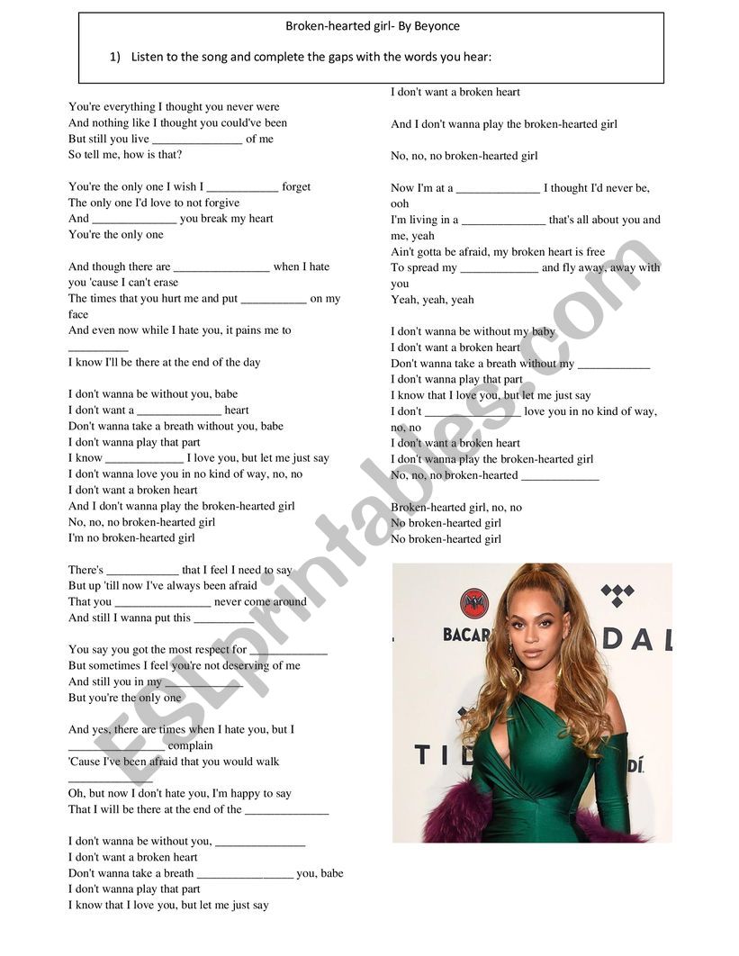 Broken- hearted girl- By Beyonce
