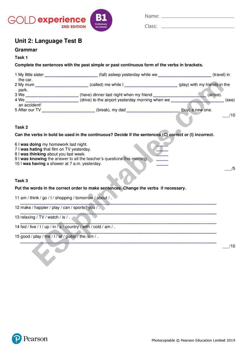 Readign a2+ worksheet