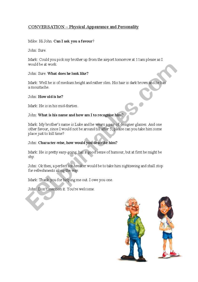 Conversation: Hello worksheet