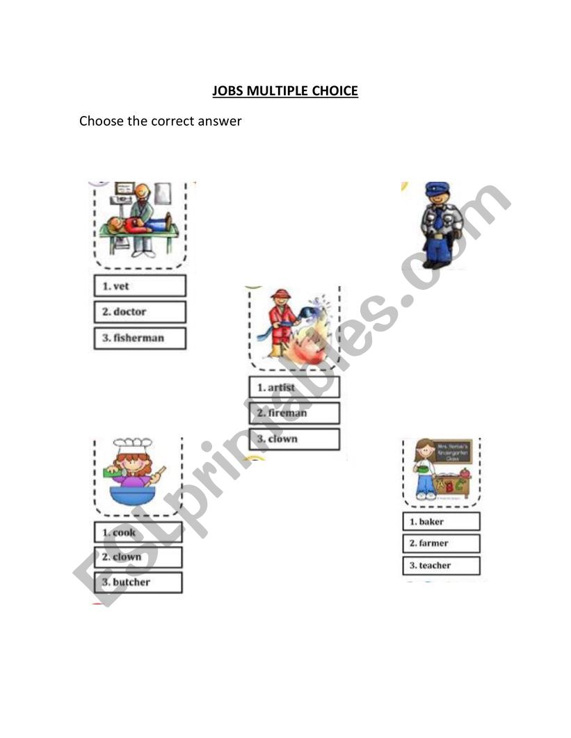 job worksheet