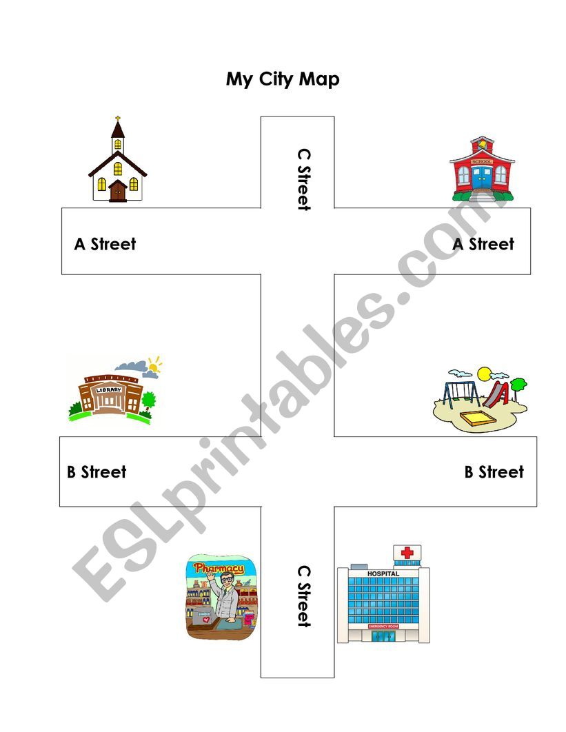 My City Map worksheet